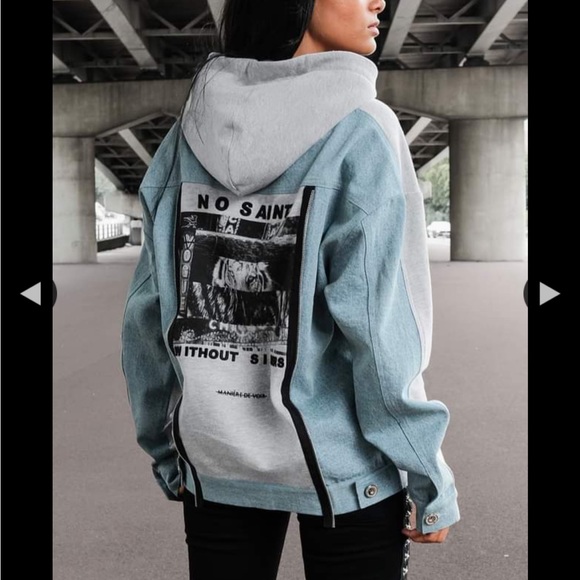 Worn Once Graphic Zipper Hoodie - Picture 2 of 6